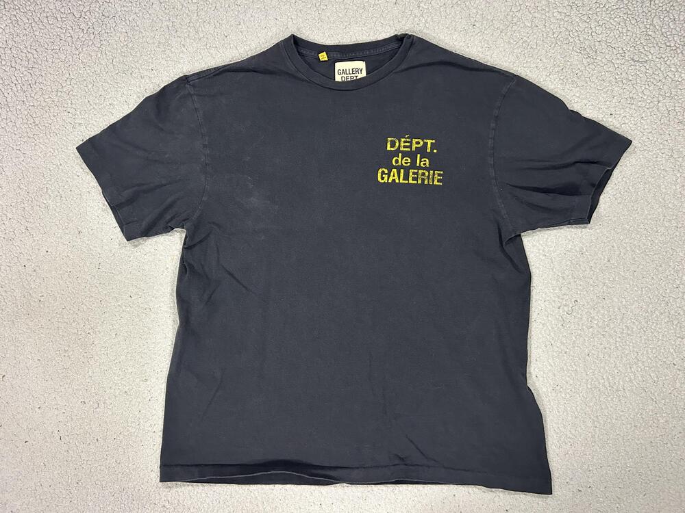 Gallery Dept Shirt Mens Large Black Dept De La Galerie Back Graphic Tee USA